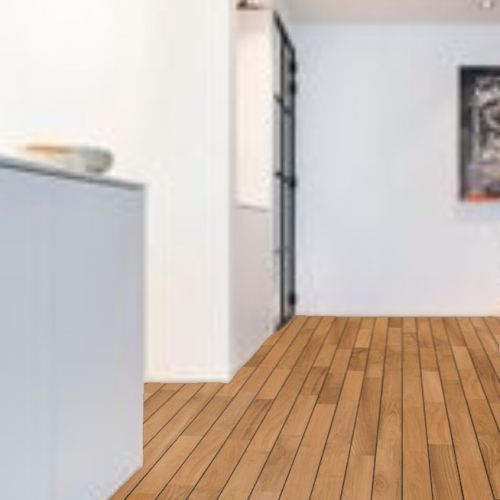 Parquet en Teck massif huilé avec joint Pont de Bateau intégré