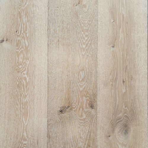Parquet en Chêne contrecollé, huilé, cérusé blanc