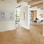 Revêtement bois bâton rompu Chêne, vernis mat