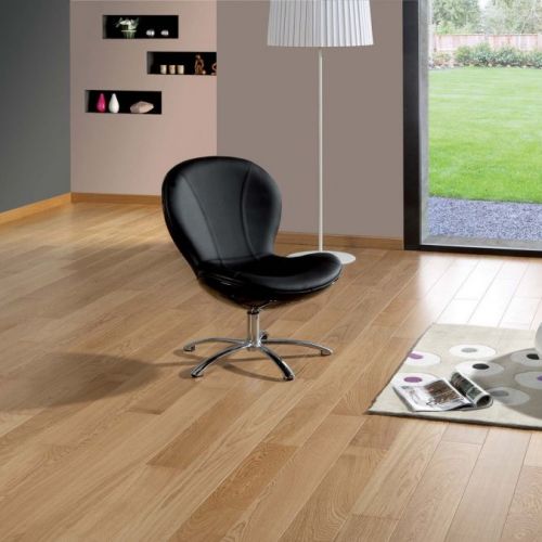 Parquet en Chêne contrecollé, vernis satiné