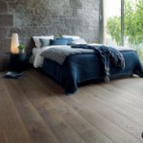 Parquet en Chêne contrecollé brossé, vernis mat