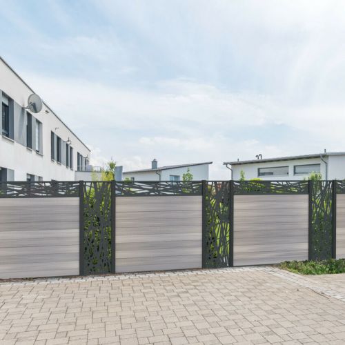 Décor de clôture vertical en aluminium