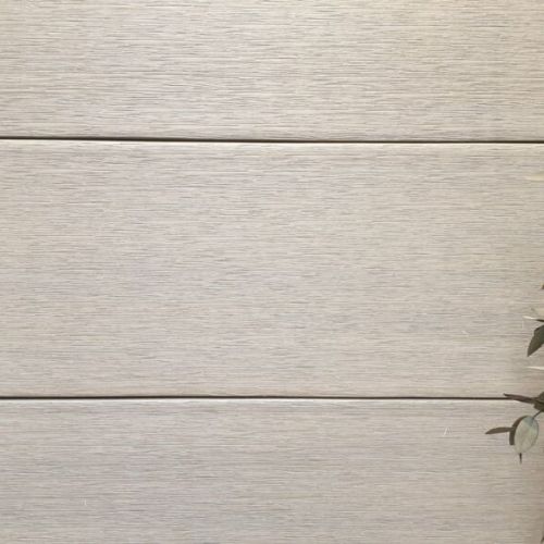 Lame composite gris emboitable pour palissade