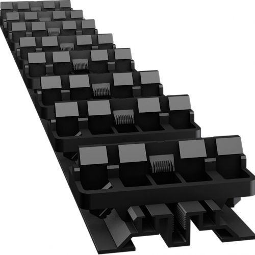 Rail pour structure terrasse avec lame carrelage