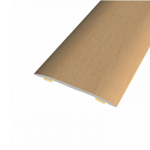 Seuil de jonction aluminium Hêtre clair Adhésif 900 mm, seuil 15