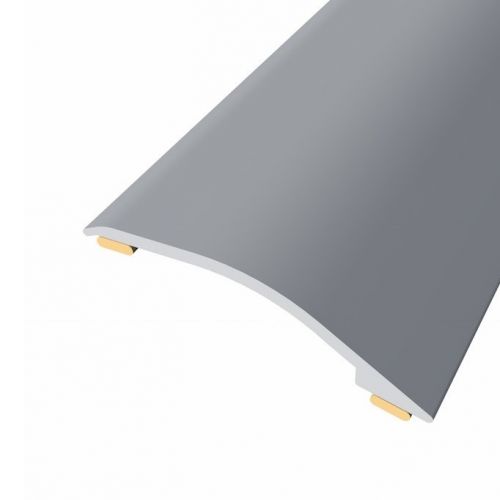 Seuil de rattrapage aluminium Acier mat Adhésif 900 mm, seuil 43