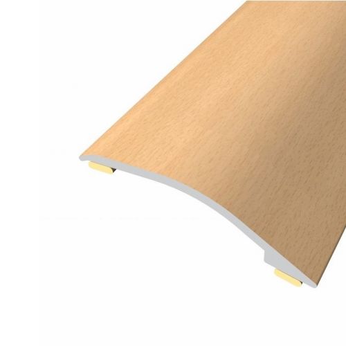 Seuil de rattrapage aluminium Hêtre clair Adhésif 900 mm, seuil 17