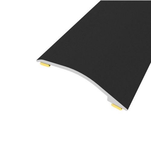 Seuil de rattrapage aluminium noir Adhésif 900 mm, seuil 65