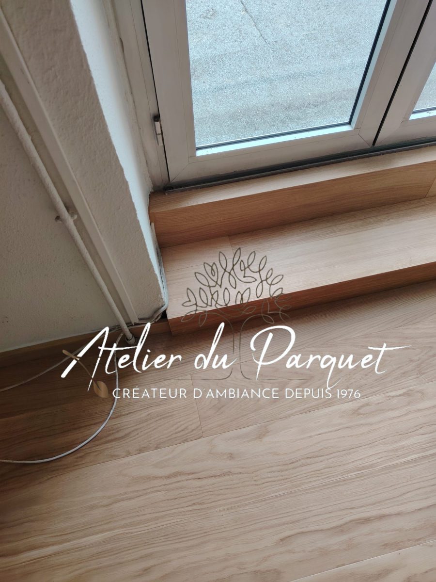 Parquet contrecollé en Chêne, vernis mat