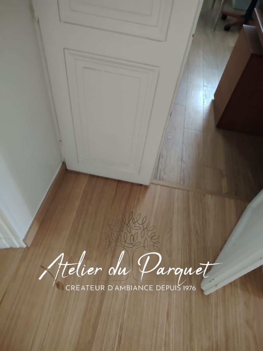 Parquet contrecollé en Chêne, vernis mat