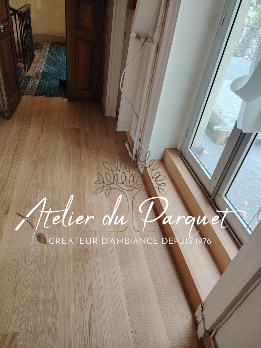 Parquet contrecollé en Chêne, vernis mat